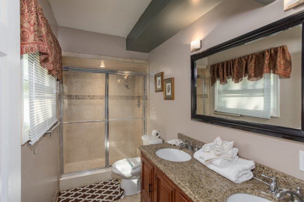Bathroom with a shower at Forever Country, a 3 bedroom cabin rental located in Pigeon Forge
