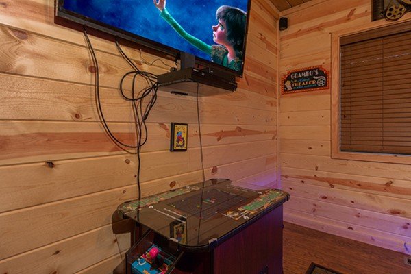 Arcade table at Without A Paddle, a 3 bedroom cabin rental located in Gatlinburg