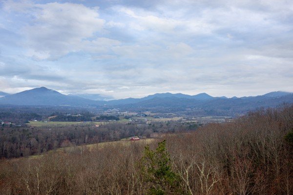 Looking across at Mt. LeConte at 1 Awesome View, a 3 bedroom rental cabin in Pigeon Forge