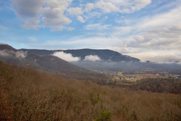 Mountain view at 1 Awesome View, a 3 bedroom rental cabin in Pigeon Forge