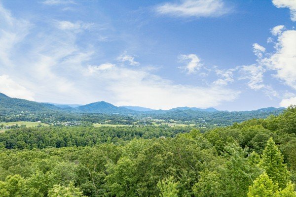 Mountain view at 1 Awesome View, a 3 bedroom cabin rental located in Pigeon Forge