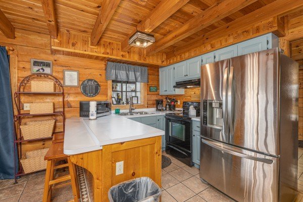 Kitchen at Leconte Nirvana, a 3 bedroom cabin rental located in Pigeon Forge