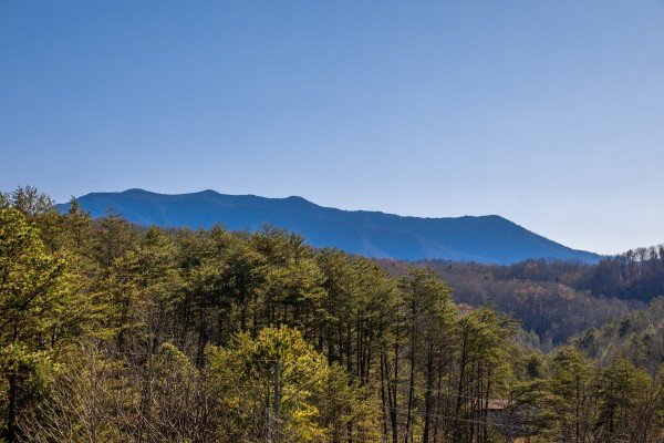 Mount LeConte view at Leconte Nirvana, a 3 bedroom cabin rental located in Pigeon Forge