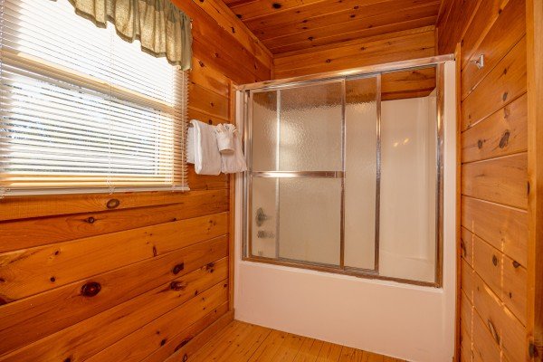 Second shower at The Roost, a 2 bedroom cabin rental located in Pigeon Forge