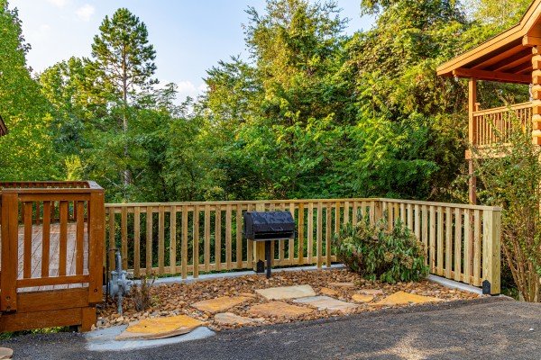Charcoal grill  at Livin' Simple, a 2 bedroom cabin rental located in Pigeon Forge