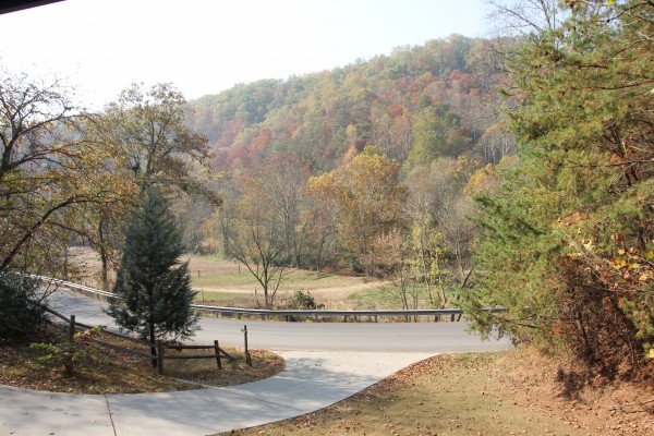 Paved driveway at Rustic Romance, a 2 bedroom cabin rental located in Pigeon Forge