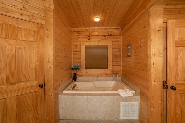Jacuzzi at Let the Good Times Roll, a 2 bedroom cabin rental located in Pigeon Forge