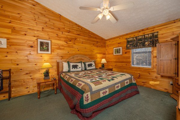Bedside lamps at A Dream Romance, a 1 bedroom cabin rental located in Gatlinburg