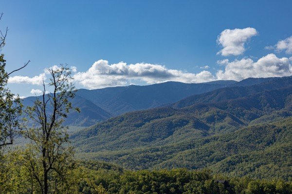 Mountain view at Heaven's Hill, a 3 bedroom cabin rental located in Gatlinburg