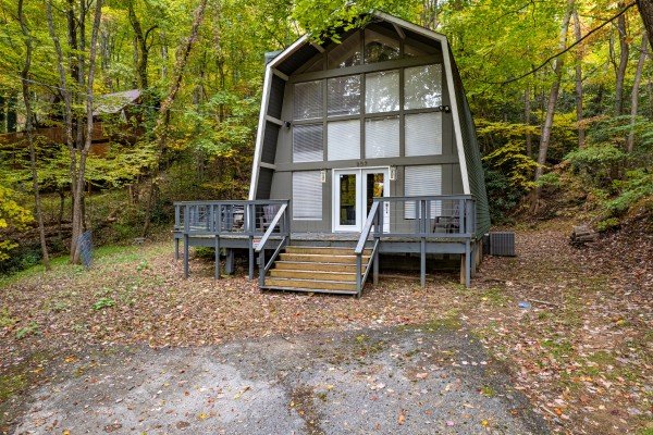 Exterior view at A Getaway Chalet, a 2 bedroom cabin rental located in Gatlinburg