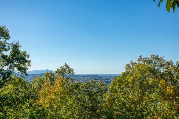 Mountain views at Apple View, a 2 bedroom cabin rental located in Pigeon Forge