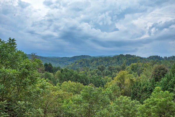 Mountain views at Paradise View, a 1 bedroom cabin rental located in Pigeon Forge