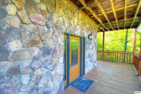 Entryway at Rising Wolf Lodge, a 3 bedroom cabin rental located in Pigeon Forge