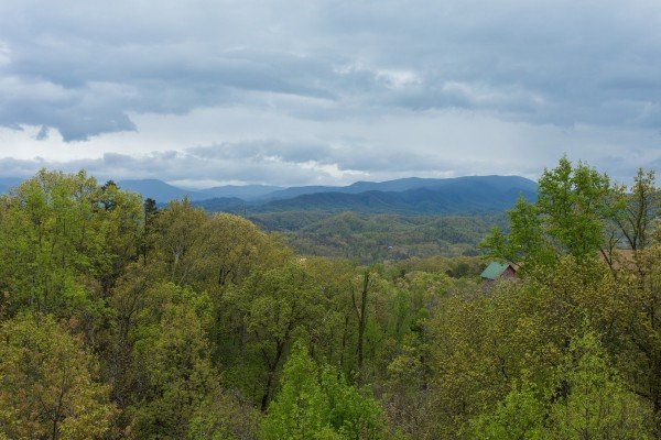 Smoky Mountain views at Howlin' in the Smokies, a 2 bedroom cabin rental located in Pigeon Forge