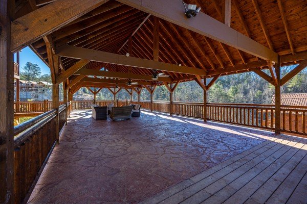Pavilion at Mountain Joy, an 8 bedroom cabin rental located in Pigeon Forge