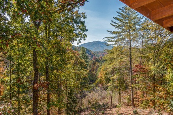 Bluff Mountain view at Bear Hug Hideaway, a 1-bedroom cabin rental located in Pigeon Forge