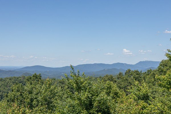 Mountain views at Eagles View Lodge, a 3 bedroom cabin rental located in Gatlinburg