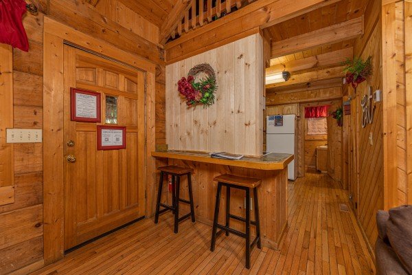 Breakfast nook at Cabin on the Mountain, a 2 bedroom cabin rental located in Gatlinburg