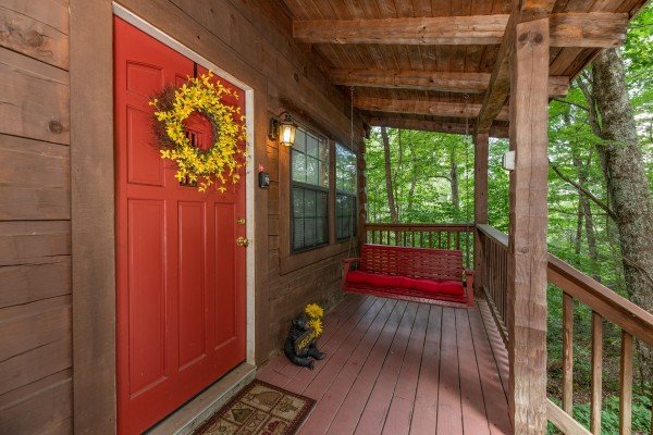 Side door at Cabin on the Mountain, a 2 bedroom cabin rental located in Gatlinburg