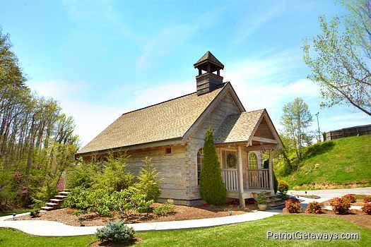 Wedding chapel at the resort at Alpine Sundance Trail, a 3 bedroom cabin rental located in Pigeon Forge