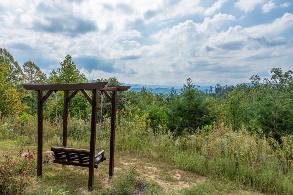 Swing at Summit Glory, a 5 bedroom cabin rental located in Pigeon Forge