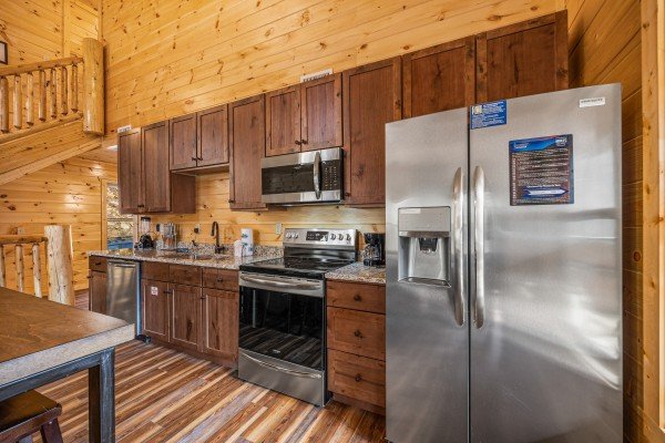 Kitchen appliances at Swimmin' Hole In 1, a 2 bedroom cabin rental located in Gatlinburg