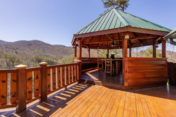 Gazebo at Rainbow's End, a 4 bedroom cabin rental located in Pigeon Forge