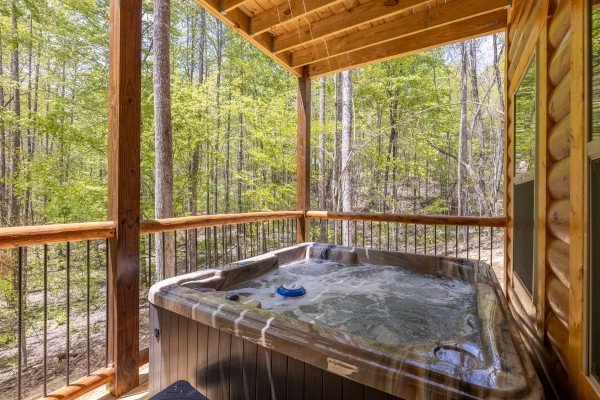 at poolin around a 2 bedroom cabin rental located in gatlinburg