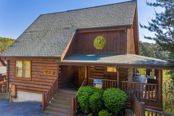Front exterior view at Rocky Top Memories, a 2 bedroom cabin rental located in Pigeon Forge