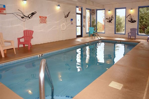 Indoor pool access at Starry Starry Night #725, a 2 bedroom cabin rental located in Pigeon Forge