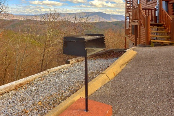 Charcoal grill at Million Dollar View, a 2 bedroom cabin rental located in Pigeon Forge