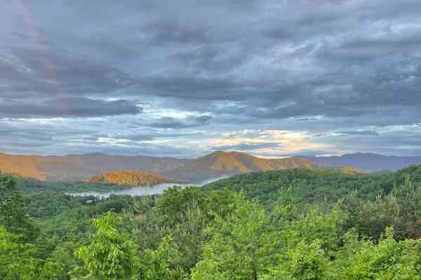 View from Million Dollar view, a 2 bedroom cabin rental located in Pigeon Forge. 