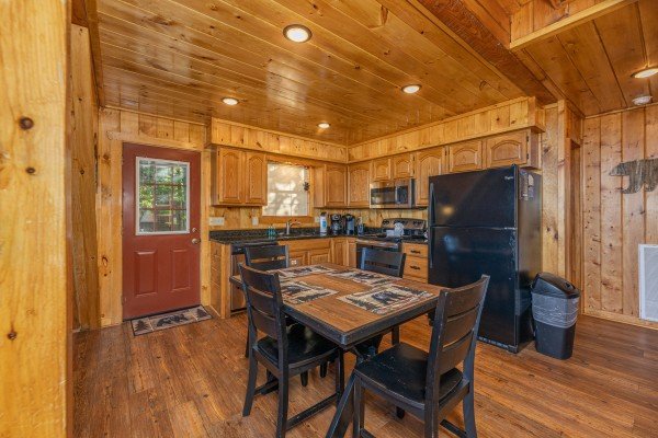 Kitchen at Cozy Mountain View, a 1 bedroom cabin rental located in Pigeon Forge