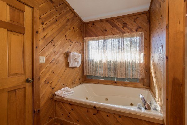 Jacuzzi at Alone at the Top, a 3 bedroom cabin rental located in Pigeon Forge