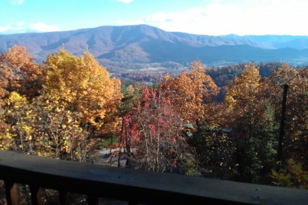 Panoramic mountain views at Alone at the Top, a 3 bedroom cabin rental located in Pigeon Forge