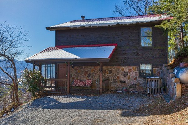 Parking at Alone at the Top, a 3 bedroom cabin rental located in Pigeon Forge