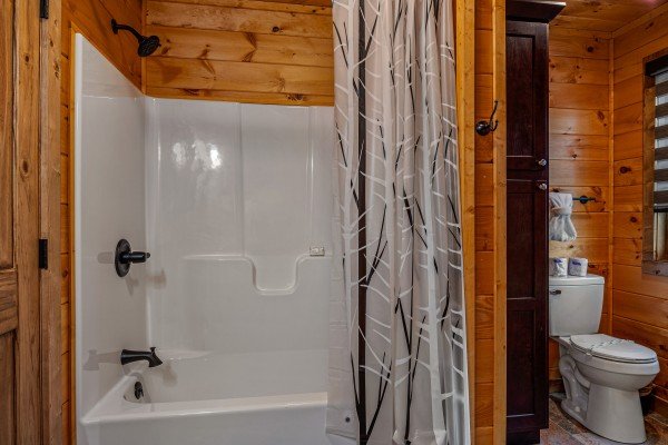 Second loft bathroom at Four Seasons Grand, a 5 bedroom cabin rental located in Pigeon Forge
