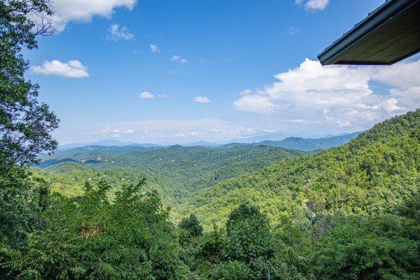 Drone view at Sky View, A 4 bedroom cabin rental in Pigeon Forge