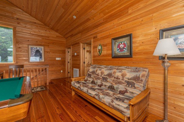 Futon at Sky View, A 4 bedroom cabin rental in Pigeon Forge
