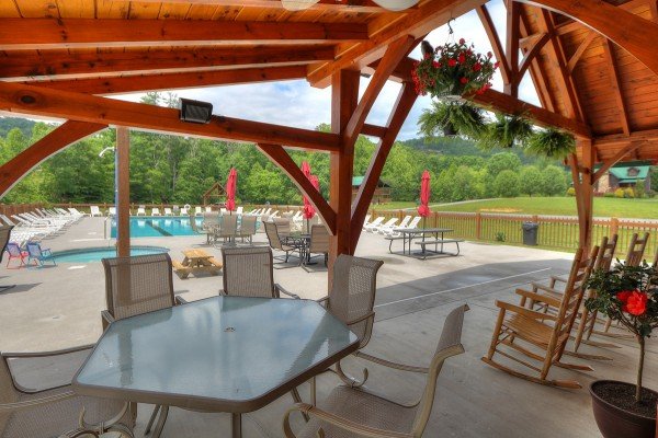 Pavilion for guest use at Endless View, a 4 bedroom cabin rental located in Pigeon Forge