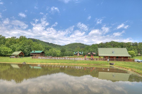 Pond for guests at Endless View, a 4 bedroom cabin rental located in Pigeon Forge
