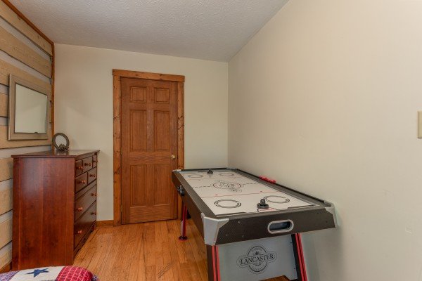Air hockey table at Cabin by the Creekside, a 4 bedroom cabin rental located in Pigeon Forge