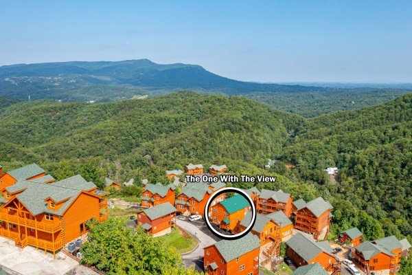 Drone at The One With The View, a 4 bedroom cabin rental located in Pigeon Forge