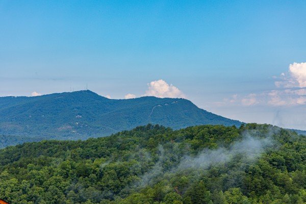 Incredible mountain view at The One With The View, a 4 bedroom cabin rental located in Pigeon Forge