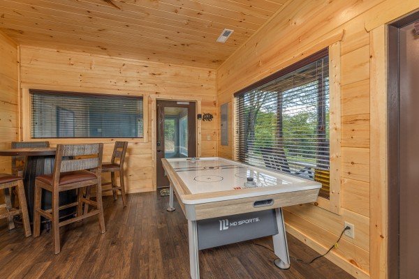 Air hockey table  at Heavenly Daze, a 4 bedroom cabin rental located in Pigeon Forge