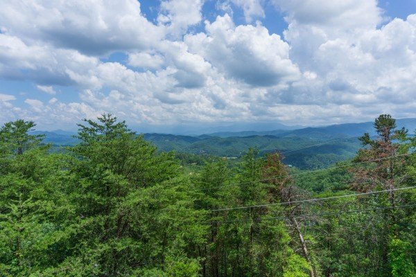 Mountain views at Mountain Glory, a 1 bedroom cabin rental located in Pigeon Forge