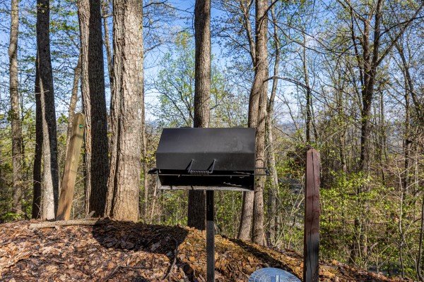 Charcoal grill at Bearway to Heaven, a 2 bedroom cabin rental located in Gatlinburg