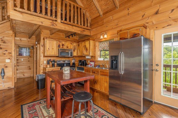 Island in the kitchen at Auburn Sky, a 4 bedroom cabin rental located in Pigeon Forge